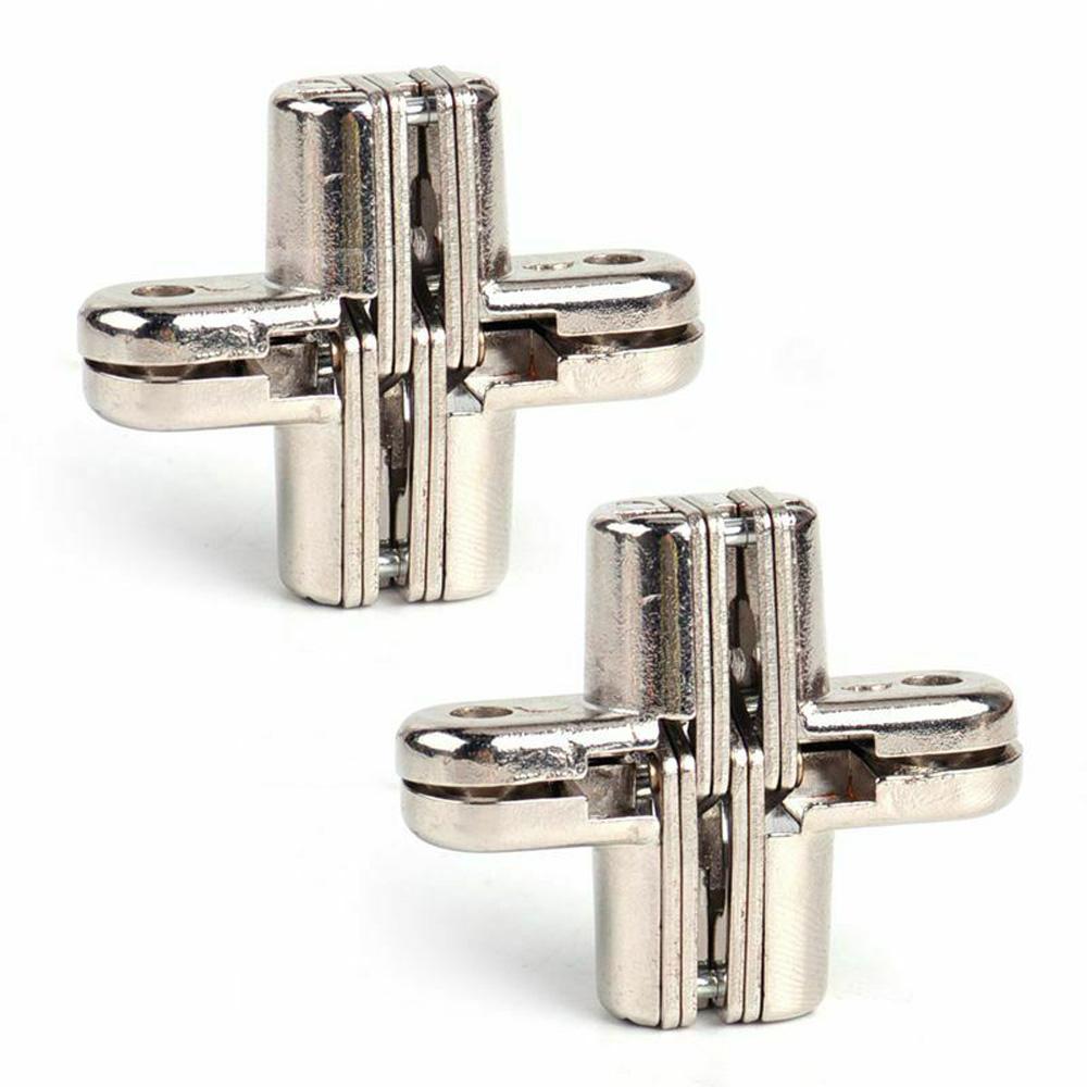Oncealed Furniture For Cabinet Cupboard Wooden Box Hardware Cross Hinge Hardware Tool Door Hinge