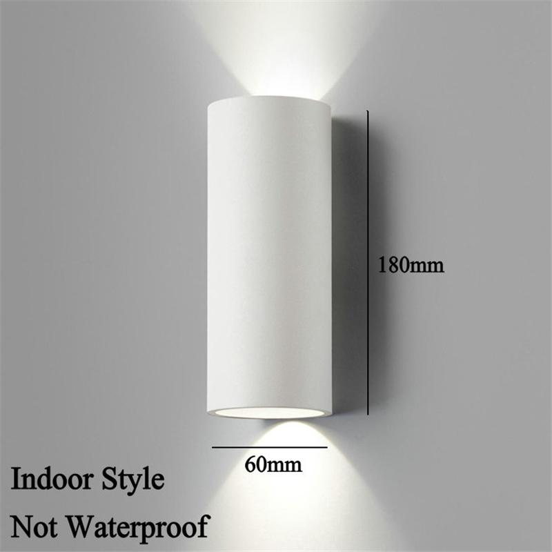 

Уличный водонепроницаемый светодиодный настенный светильник для украшения крыльца, садовый светильник, настенный светильник для внутреннего освещения 110 В 220 В Warm white light