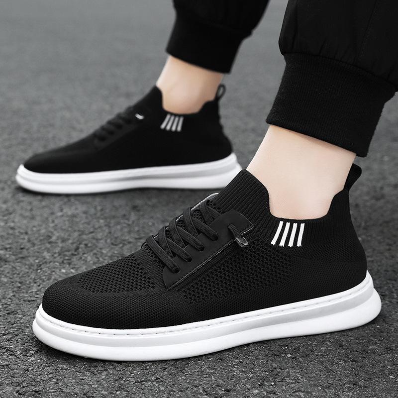 Men's Fly-woven Casual Shoes Summer New Soft-soled Mesh Breathable Board Shoes Versatile Sports Men's Shoes