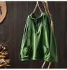 Women's Hooded Half-Zip Hoodie: Large Pockets, Subtle Logo, Stylish Loose-Fit, Casual Long-Sleeve Top
