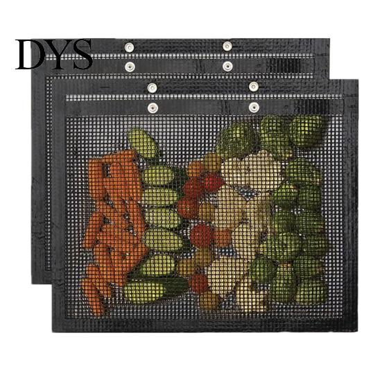 BBQ Mesh Bag Grill Non-stick Reusable Outdoor Heat-Resistant 500 Degrees Fahrenheit Grilling Accessories for Vegetables Meats Gas Charcoal Smokers
