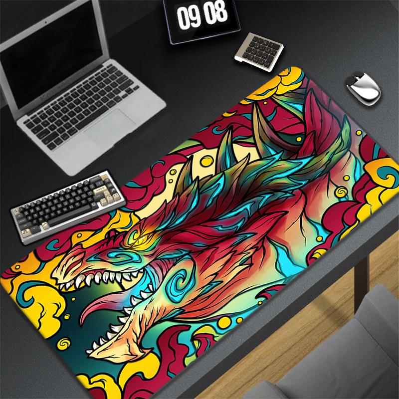Monster Hunter Mouse Pad Gamer Mousepad Company Keyboard Mat Mause Gamer PC Cabinet Desk Table Pad Gaming Laptop Large Deskmat