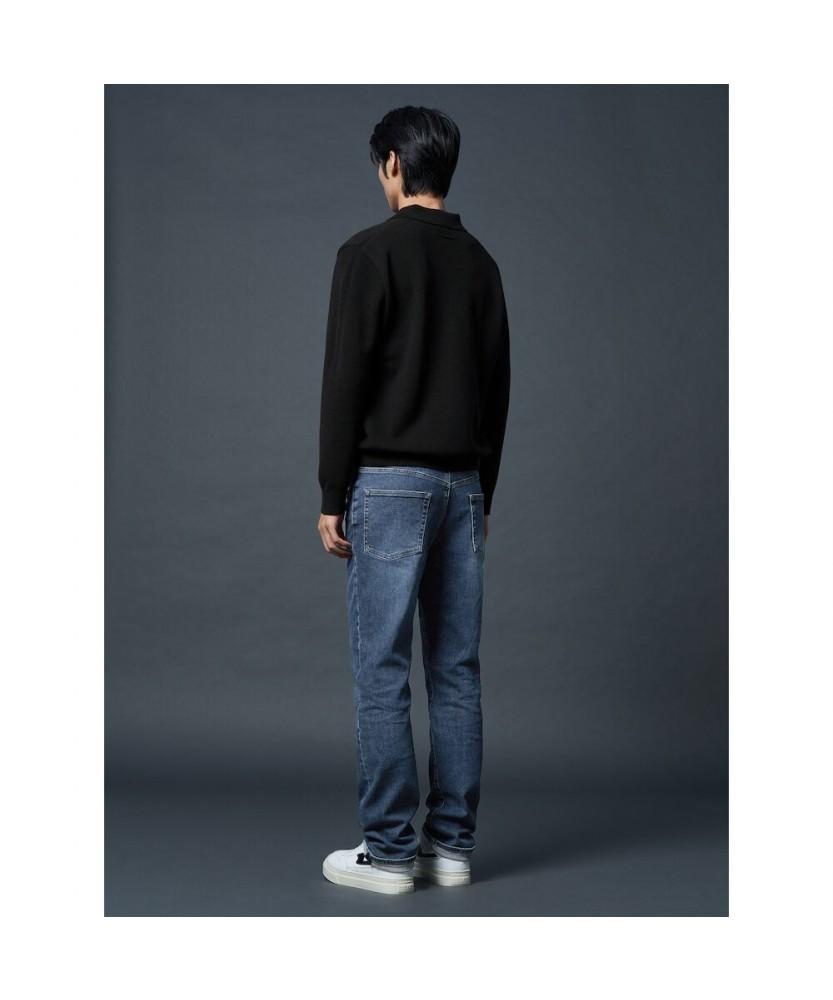 SHIFT.G Wool Blended Polo Neck Sweater Black