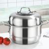 Thicken 2 Layer Stainless Steel Steamer Pot Large Capacity Soup Pot With Lid Double Boilers Stockpot Cookware Cooking Tools