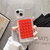Phone Case For iPhone 16 15 14 Pro Max Plus 16E 11 12 13 Pro 7 8 XR X XS SE2 3D Suction Cup Airbag Transparent Shockproof Cover