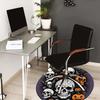 1pc Office Carpet Chair Mats Halloween Skulls Pumpkins Spider Web Perfect for Decorating Office Chairs, Living Rooms, Or Bedrooms.YDT257
