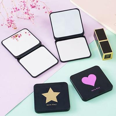 Foldable Makeup Mirror Mini Square Makeup Vanity Mirror Portable Hand Mirrors