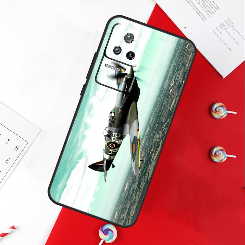 Fighting Plane Aircraft Cover For Xiaomi 14 Ultra 15 13 11T 12T 13T 14T Pro POCO X7 Pro X3 X5 X6 M6 F5 F6 Pro Case