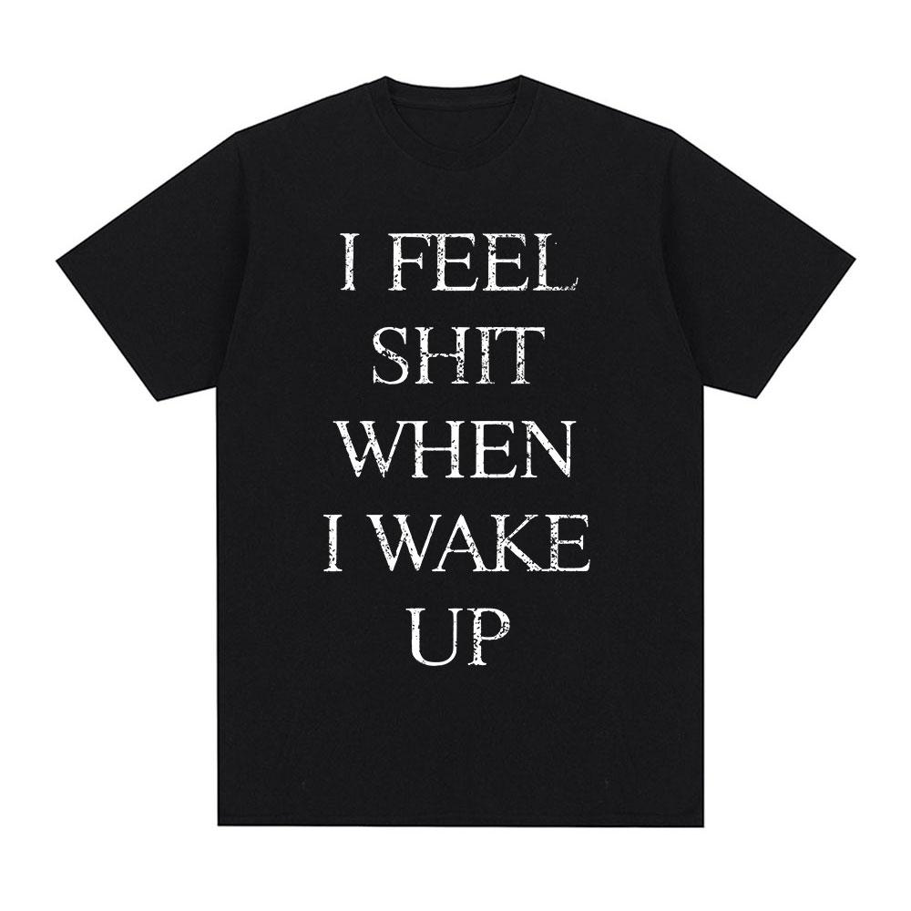 

Yungblud I Feel Shit When I Wake Up T-shirts Men Clothing Fashion Hip Hop Short Sleeves T Shirt Cotton Summer T-shirt Streetw... 5XL різнокольоровий