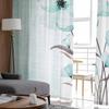 Flower Gradual Decadent Style Tulle Window Curtains for Bedroom Luxury Home Decor Drapes In Living Room Chiffon Panels