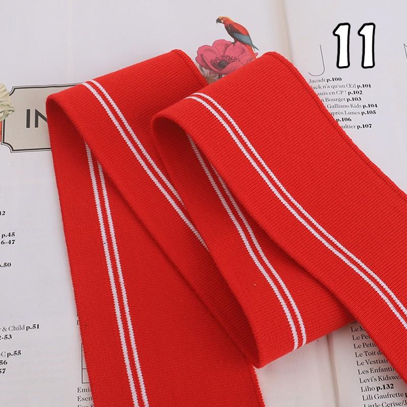 90x6cm Elastic Knitted Fabric DIY Rib Neckline Cuff Hem Knitted Fabric Sewing Baseball Uniform Jacket Clothing Supplies