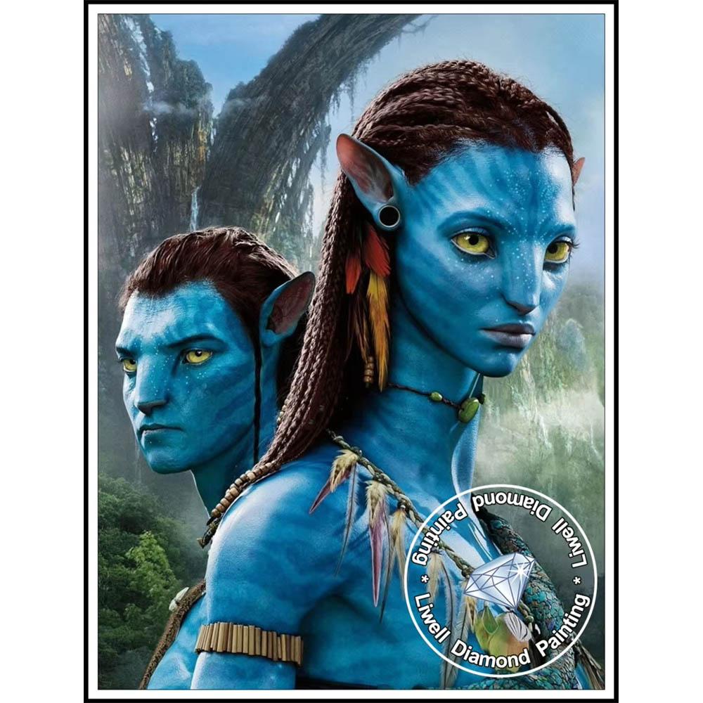 Avatar Planeta Pandora Na'vi 5D Diamantové malování Plné diamantů DIY Ručně vyráběné Diamantové malování Fantazie Dekorativní malířský set