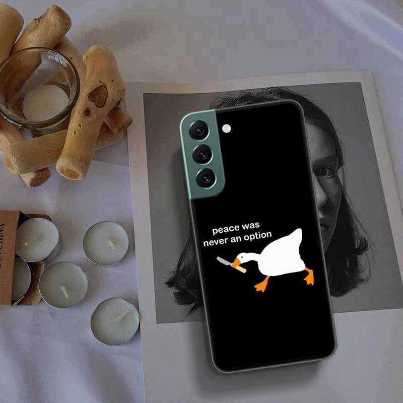 Flying Duck Phone For Samsung Galaxy S20 FE S21 Plus S22 S23 S24 Ultra Case S10 S10E S9 S8 S7 Edge Cover Silicone Soft Coque Fun