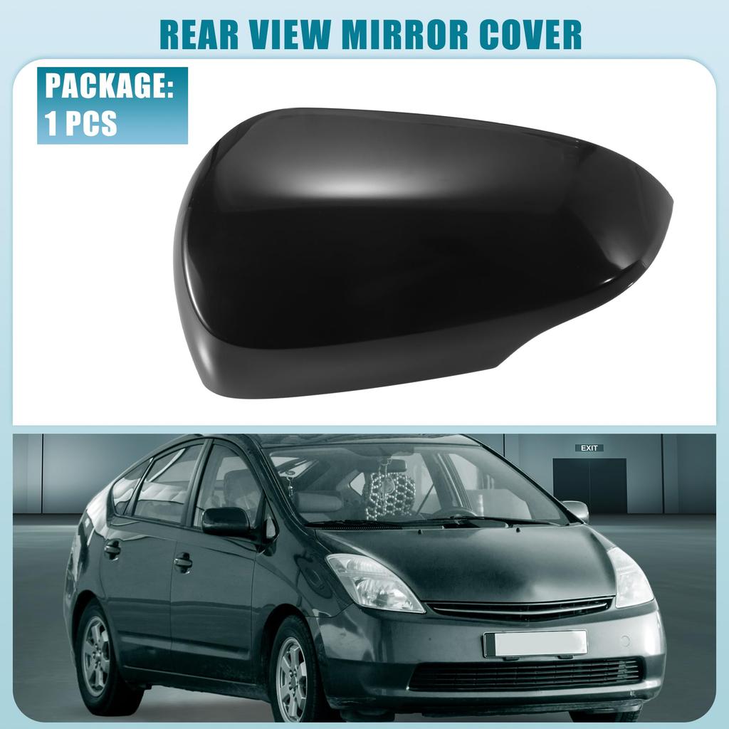 ABSOPRO Kryt zpětného zrcátka Číslo dílu Kryt zrcátka levých dveří pro Toyota Prius C ABS Černý kryt, 8794552170B3, 2012-2018, Plast,