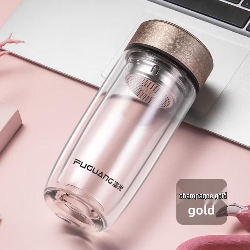 FUGUANG Yiqing Double-Wall Glass Tea Infuser Bottle