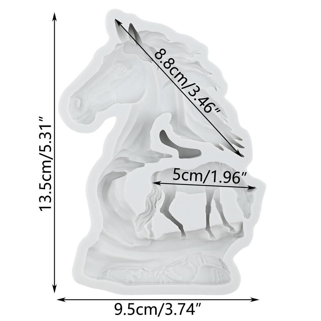 Wolf Silicone Molds Horse Fondant Mold Cake Decorating Tools Cupcake Topper Candy Chocolate Gumpaste Mold