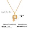 Stainless Steel Letter Necklace Pendant, High-end Collar Chain, Titanium Steel Jewelry for The Neck.