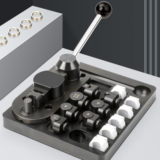 Metalltråd Bøyejigg Sett med Justerbare Matriser Enkel å Bruke Flerbruks Ringbøyer