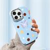 For iPhone 15 14 13 11ProMax 14 15 16 Samsung S25 S24 S23 S22 Redmi 10 13 14C Cartoon Black Cat Silver Edge Soft Liquid Silicone Protective Casing