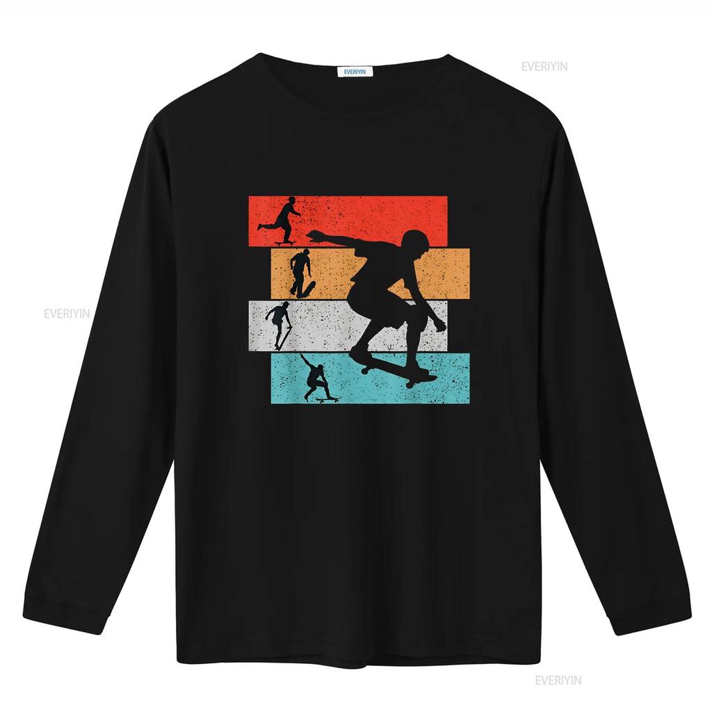 Skater Skateboarder Retro Skateboard Boys Girls Youth T Shirt Black Large vintage Washed Stretched Slightly Stylish