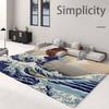 The Great Wave Off Kanagawa Room Mats Retro Multiple Choice Living Room Kitchen Rug Non-Slip Welcome Rug