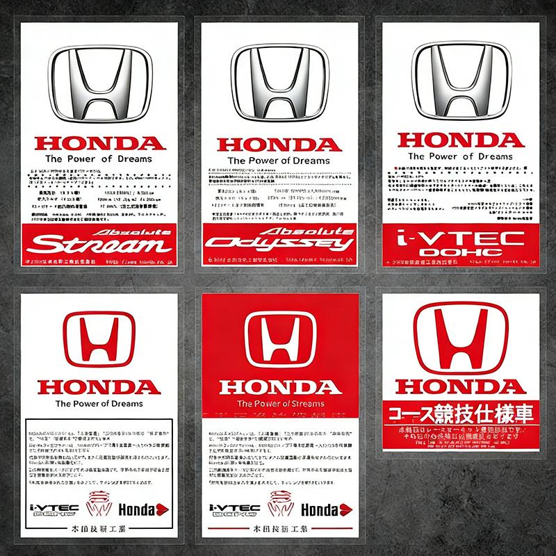 JDM Sticker For Honda Mugen Power Civic Accords CRV Odyssy Hrv Jazz CBR VTEC VFR The Windshield Of a Car Electrostatic Film CB0