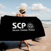 Classic Horror Game S-Scp F-Foundation Microfiber Printed Beach Towel Mountain Climbing Yoga Beach Running Absorbent Soft Towel