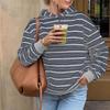 Women's Casual Striped Hoodie Sweatshirt for Everyday Wear