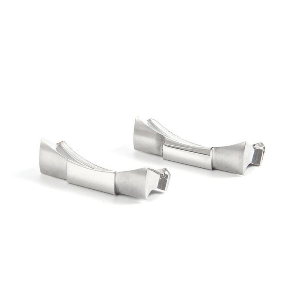 Stainless Steel Curved End Link Set Metal Wristband Curved End Bracelet Adapter Watch Accessories
