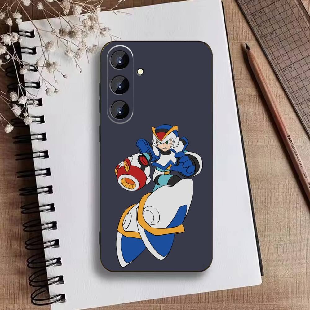 K-Mega Man Anime Phone Case For Samsung Galaxy A73,A72,A71,A70,A52,A51 Others Soft Black Cover