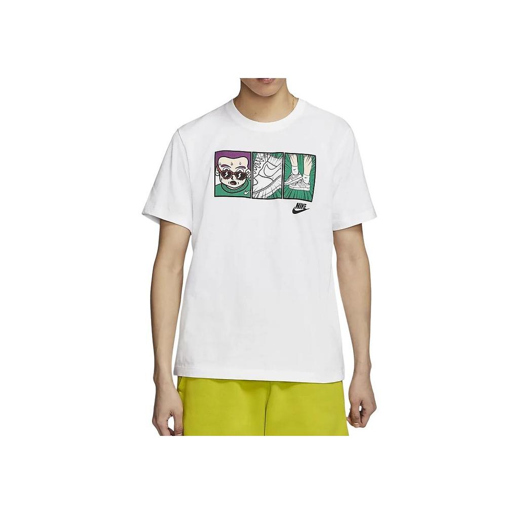 Nike Air Force 1 Print Crew Neck Short Sleeve T-Shirt Men Tops White CT6528-100