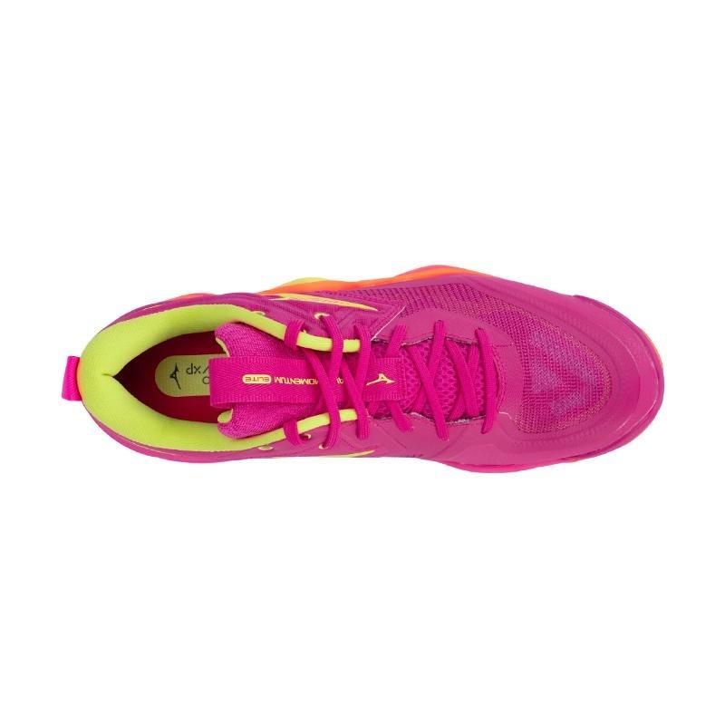 Mizuno Scarpe da Pallavolo Unisex Basse Wave Momentum Elite Neon V1GA251242