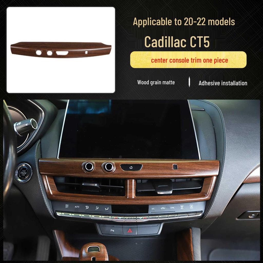 Cadillac CT5 (20-22) Carbon Fiber Interior Trim for Steering Wheel & Console