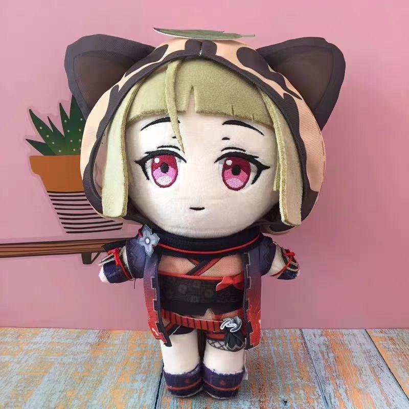 Neues Niedliches Genshin Impact 20cm Plüschtier Set 15 Charaktere Niedliche Weiche Baumwollpuppe Spiel Anime Figur Fans Sammlung Geburtstagsgeschenk für Kinder Heimdekoration