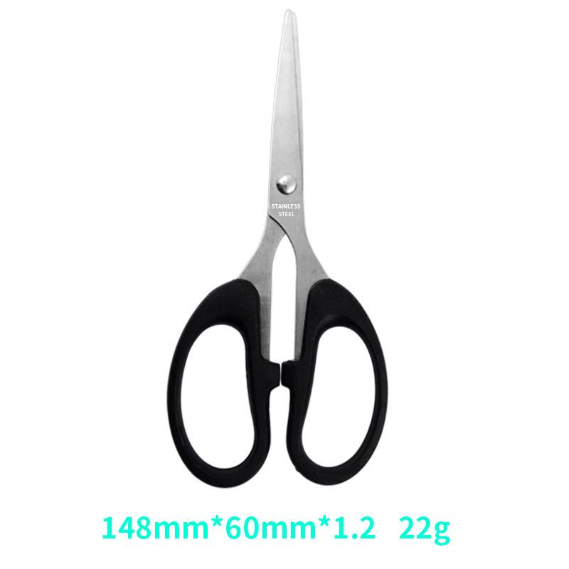 Compact Stainless Steel Scissors for Office, Paper, Bangs, Thread, and Craft Cutting