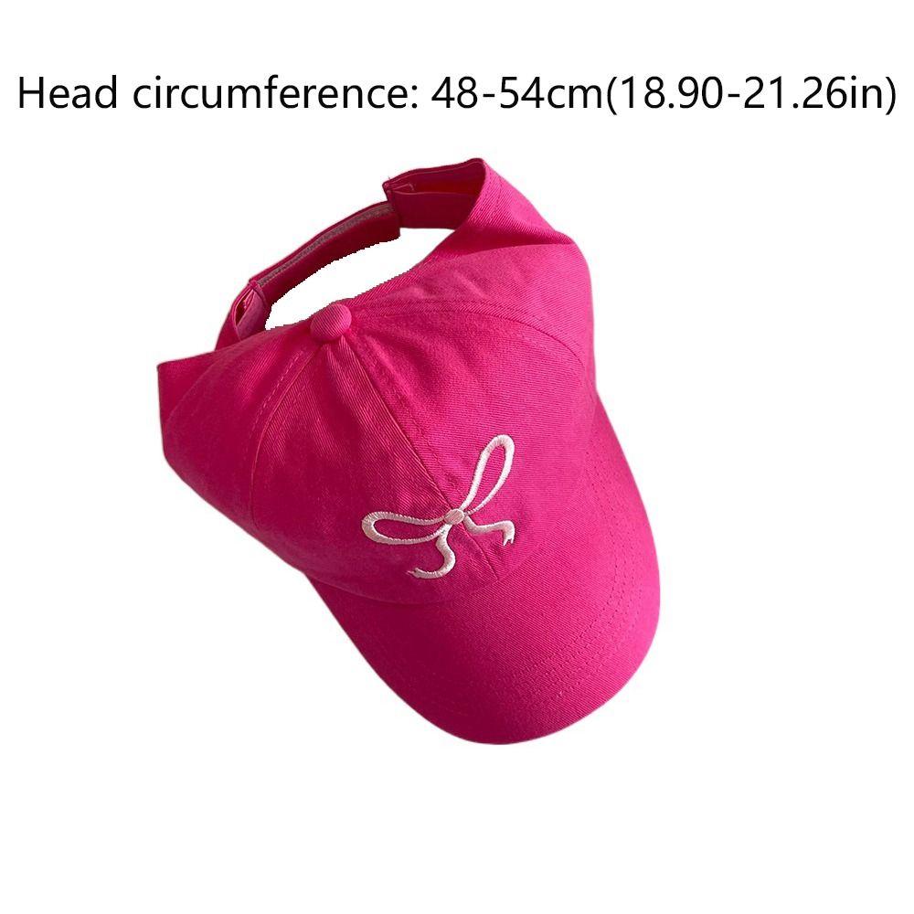 Cute Korean Style Half Empty Top Hat Shading Hat Bow Summer Kid Sunhat Anti-UV Sun Hat No Top Beach Hat Children's Visor Hat Boy