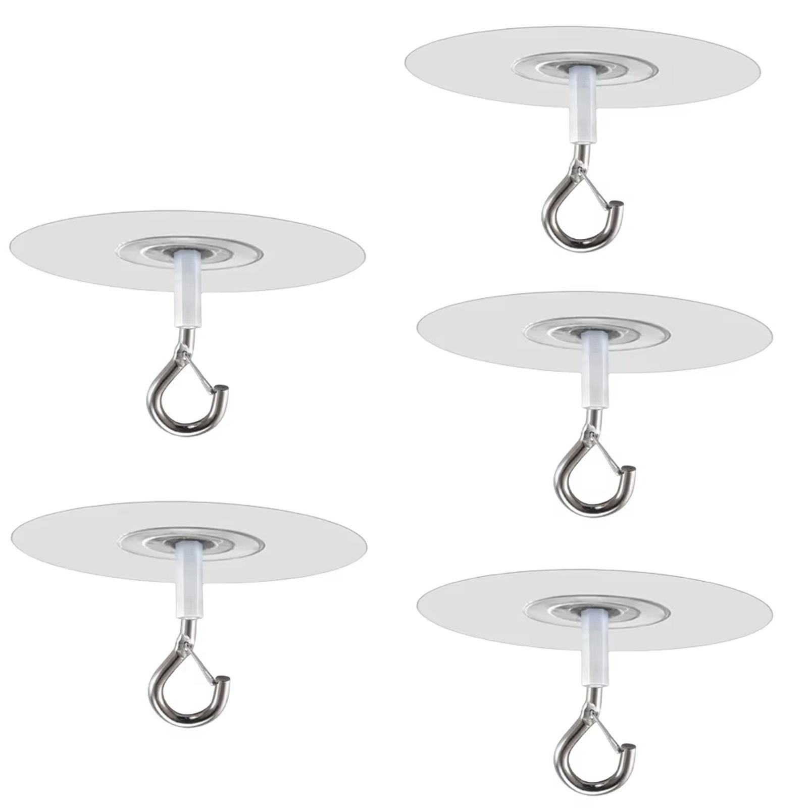 

Круглые потолочные крючки без гвоздей, прочный клейкий слой, ветрозащитные, для декора фестивалей one size белый