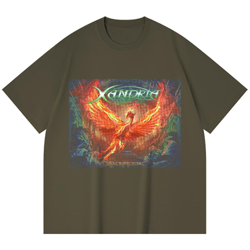 230 Gsm 100% Cotton Heavy Metal T-Shirt  Rock Band Popular Music Print Unisex Heavy Cotton T Shirt