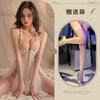 Large Size Erotic Underwear Sexy Lace Temptation Suspender Nightdress Hot Hollow Split Petal Skirt Women's Transparent Pajamas