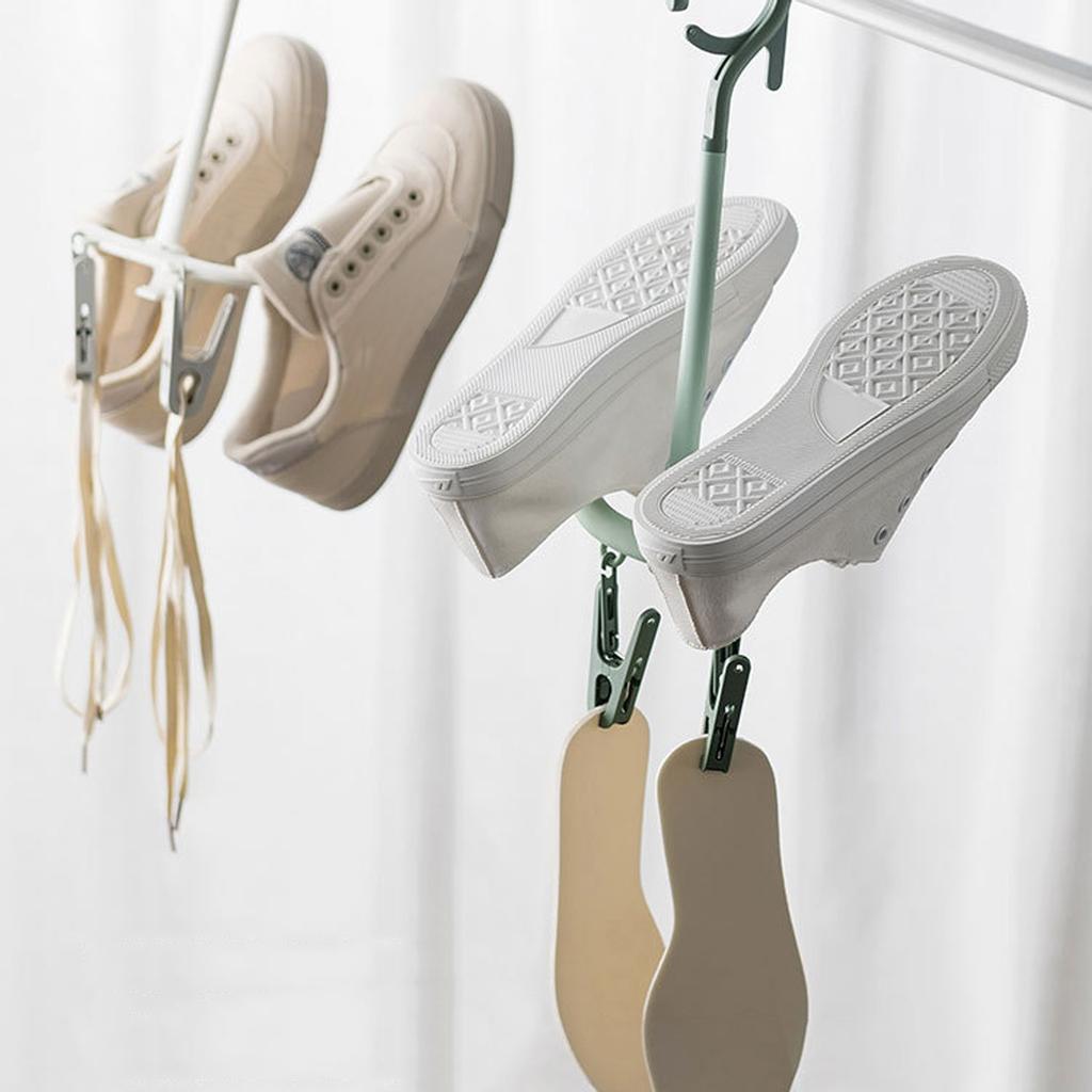 Rotating Shoe Rack Double Hook Shoe Drying Rack Household Shoe Drying Rack