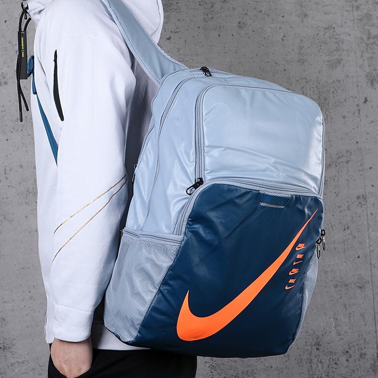 Nike Large Logo Sports Backpack Unisex Backpacks Dark-Blue BA6214-464