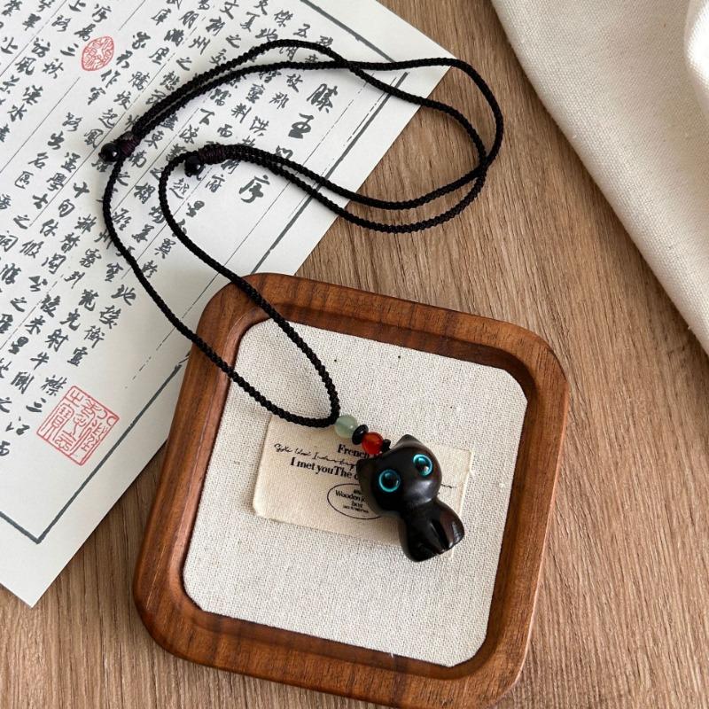 New Chinese Style Retro Design Long Pendant Necklace For Women Sweater Chain