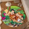 The Flint-stones Family Round mat, Anti-slip Circle Carpet Chair rug For livingroom,Bedroom, doormat home decor Gift Christmas Gifts