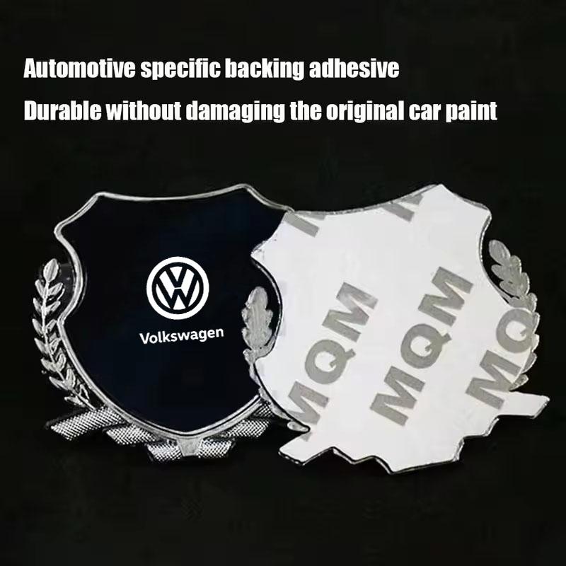 Zinc Alloy Car Fender Emblem Window Badge for VW GTI Golf R Tiguan Polo T-ROC JETTA PASSAT TOUAREG Personalized Badge