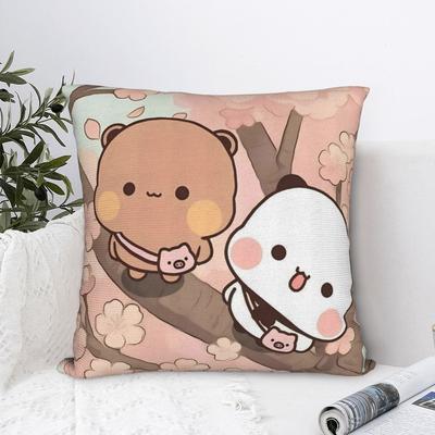 3D Print Kawaii Bubu & Dudu Pillow Cover Cute Funny Pillow Case For Couch Sofa Bedroom Graphic Cushion Cover Gift