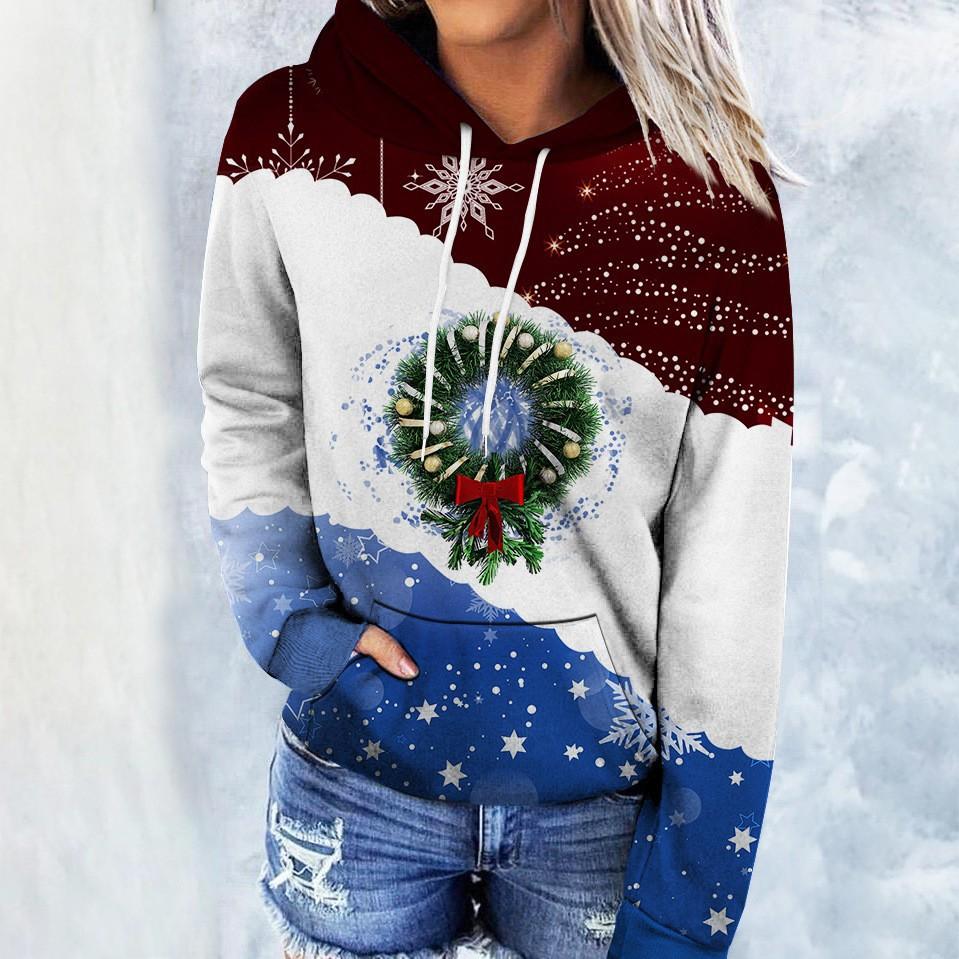 Autumn and Winter Women's 3D Printed Hooded Comfortable, Loose, Casual and Breathable Trend Hoodies & Sweatshirts (women’s)