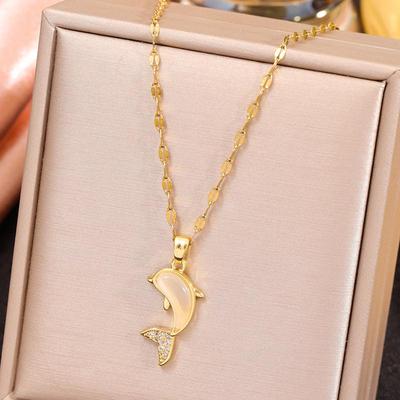 Chic Dolphin Charm Women's Necklace