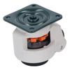 Leveling Stem Caster Heavy Duty Adjustable Wheel with Plate for Workbench Machine Equipment 62mm OD