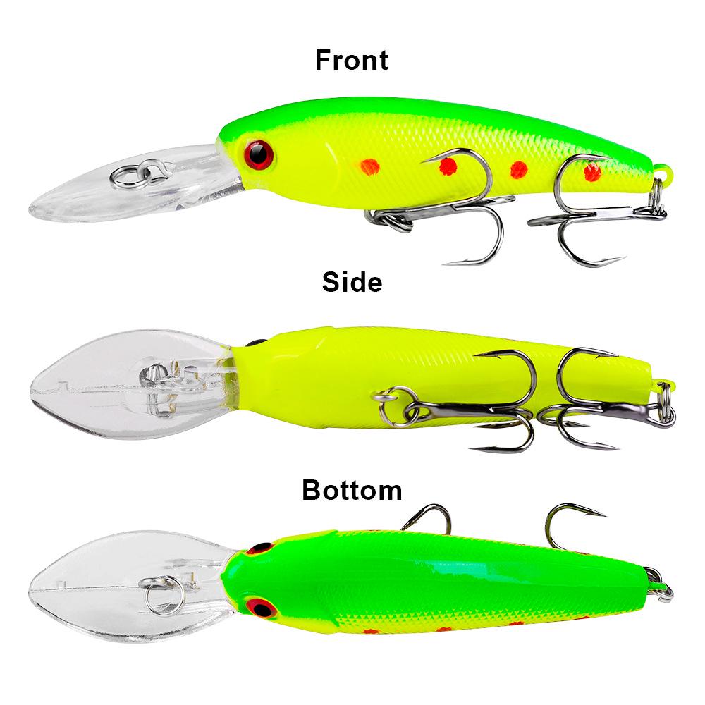 PRO BEROS 9cm/7.28g Minnow Hard Plastic Bionic Fishing Lure - Model DXM006