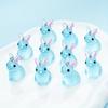10pcs Cute Bunny Pendant Set, Resin Animal Pendants for DIY Jewelry Making - Earrings and Necklace Supplies